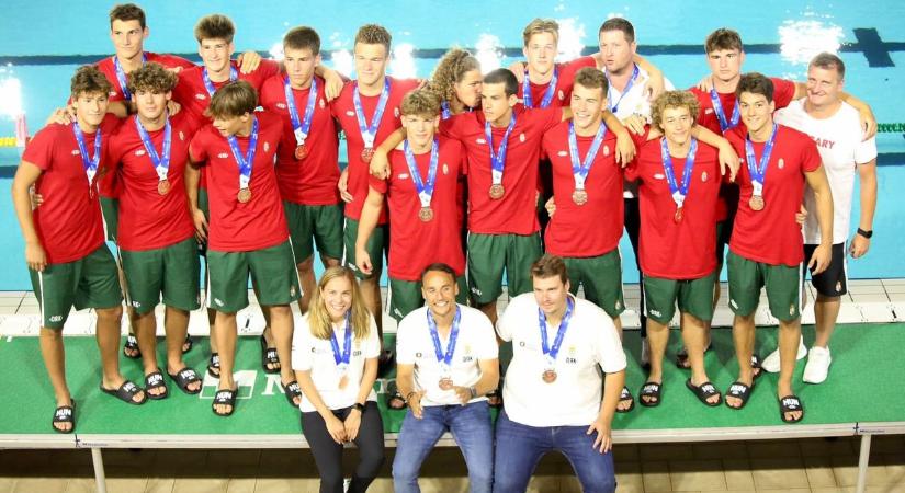 Szegediekkel lett világbajnoki bronzérmes az U16-os fiú vízilabda-válogatott