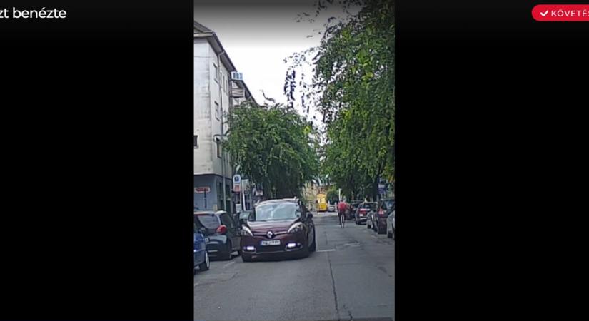 Ezt benézte: Forgalommal szemben hajtott be egy autó az egyirányú utcába Szombathelyen - videó