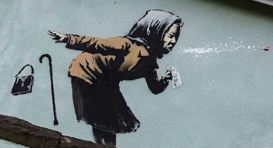 Anglia legmeredekebb utcájában jelentkezett falfirkával Banksy