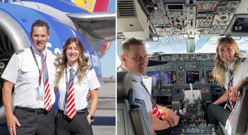 Először vezetett együtt repülőt a Southwest Airlines apa-lánya pilótapárosa