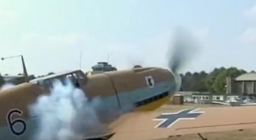 Ilyen az, amikor bedurrantanak egy II. világháborús Messerschmitt vadászgépet