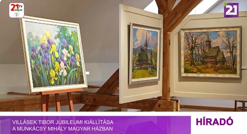 Villásek Tibor jubileumi kiállítása a Munkácsy Mihály Magyar Házban (videó)