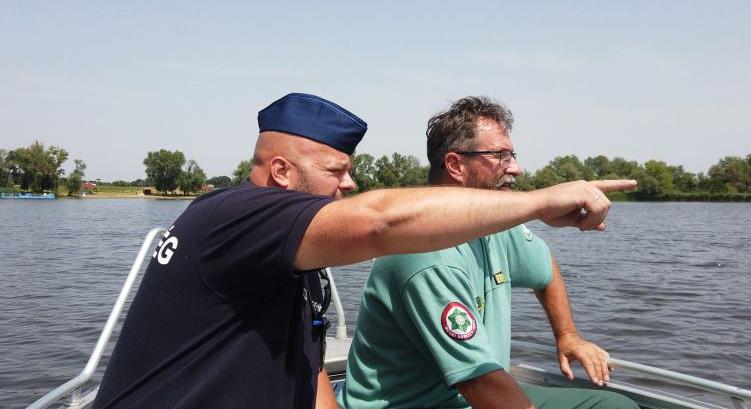 Rendőrségi akció a Tisza-tónál