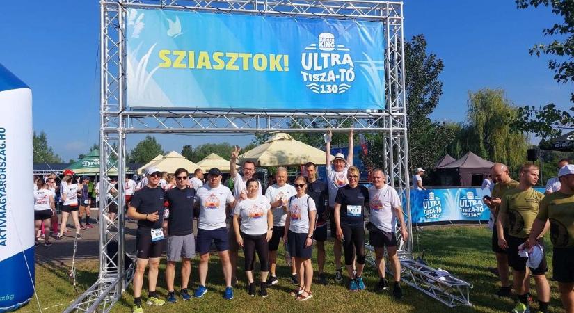 A Balaton után a Tisza-tónál futott a városháza csapata