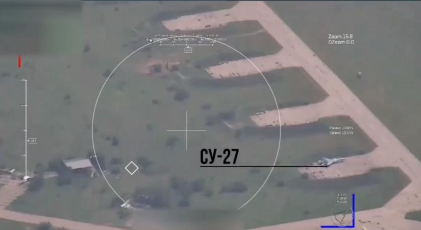Kulcsfontosságú ukrán légibázist taroltak le orosz csúcsrakéta  videó
