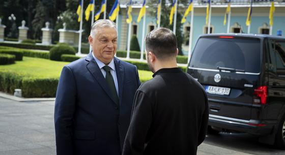 Fotók érkeztek Orbán és Zelenszkij kijevi tárgyalásáról