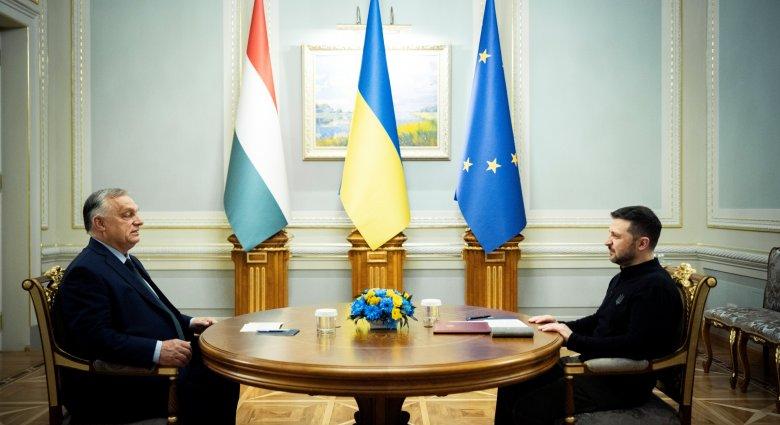 Képeken mutatjuk a történelmi Zelenszkij–Orbán találkozót