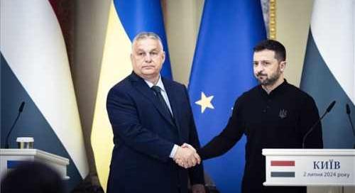 Képeken Orbán Viktor és Volodimir Zelenszkij találkozója
