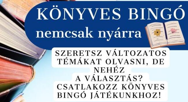 Könyves Bingó játékot hirdetett a győri könyvtár