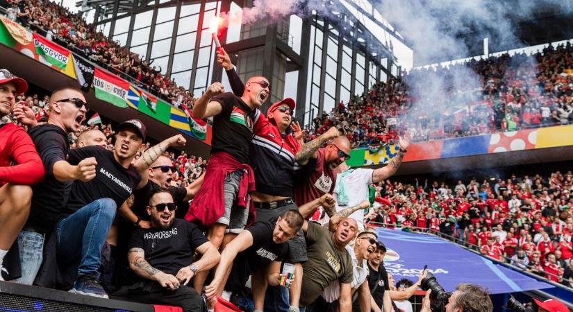 Az UEFA megbüntette az MLSZ-t a magyar szurkolók viselkedése miatt