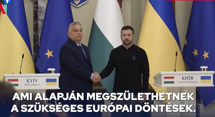 Zenszkij ukrán elnök megegyezett Orbán Viktorral a vitás kérdéseket rendező kétoldalú megállapodás elkészítésében