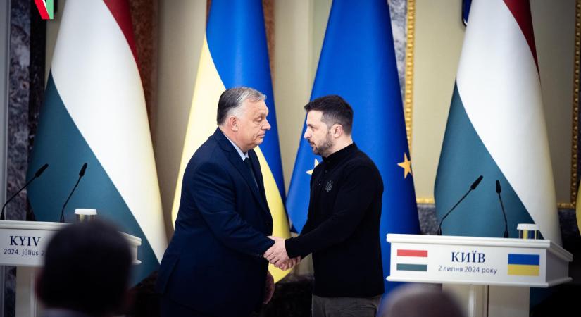 A kétoldalú kapcsolatokról tárgyal Orbán Viktor Kijevben