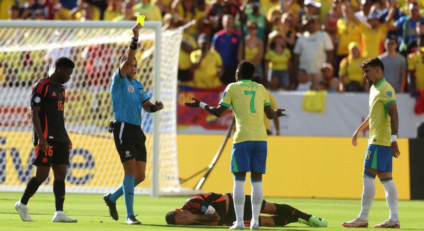 Copa América: Vinícius Junior eltiltás miatt kihagyja a negyeddöntőt Uruguay ellen