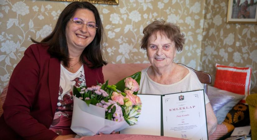 90 éves lett a debreceni Papp Katalin
