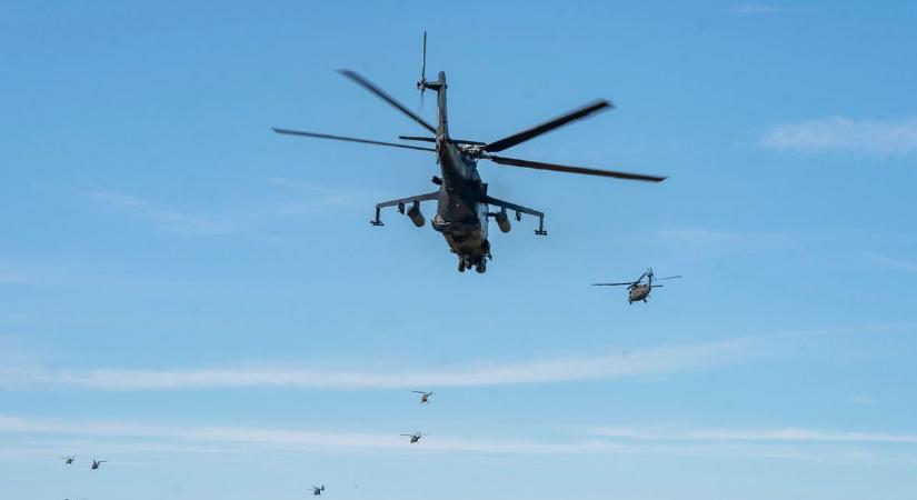 Harci helikopterektől lesz hangos az ég Veszprém vármegye felett