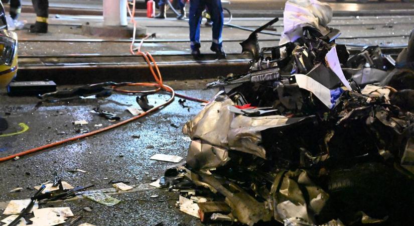 Megrázó felvételek az Árpád-hídon történt balesetről: hárman meghaltak egy forgalommal szemben hajtó sofőr miatt