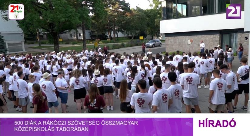 500 diák a Rákóczi Szövetség Összmagyar Középiskolás Táborában (videó)