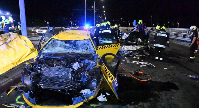 Lopott taxival okozta az Árpád hídi halálos balesetet egy férfi, ő is meghalt (videó)