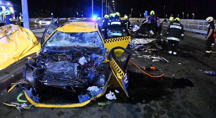 Tragédia az Árpád-hídon: összeomlott a baleset után a lopott taxi tulajdonosa
