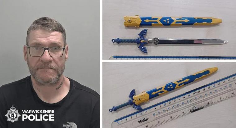 Egy játékbeli kard mása miatt tartóztattak le egy férfit