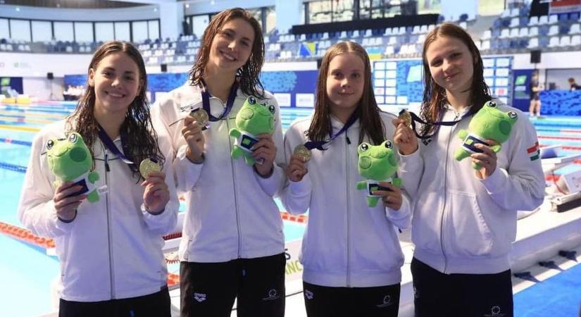 Junior Eb: az egri úszóval megvédte címét a női 4x200-as gyorsváltó