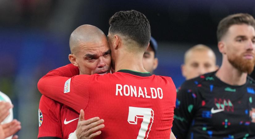 „Könnyes búcsút vett” Pepe és Cristiano Ronaldo az Európa-bajnokságtól