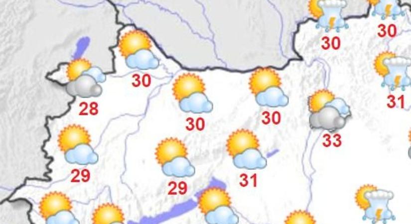 Folytatódik a kánikula, máshová jön csak meglepetés