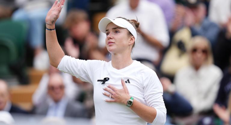 Sírva fakadt az ukrán teniszezőnő a wimbledoni teniszbajnokságon győzelme után