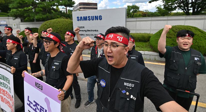 Ilyen még nem volt: határozatlan idejű sztrájkba kezdtek a Samsung dolgozói