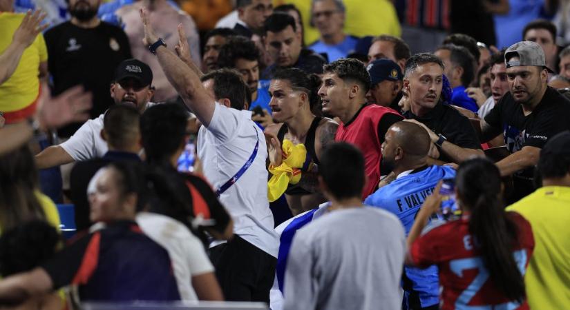 Botrány a Copa Américán, a lelátón verekedett az uruguayiak csatára az elődöntő után