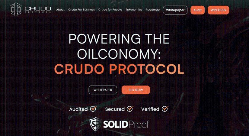 Elstartolt a CRUDO Protocol ICO-ja: Forradalom az olaj- és gáziparnak a Web3 segítségével