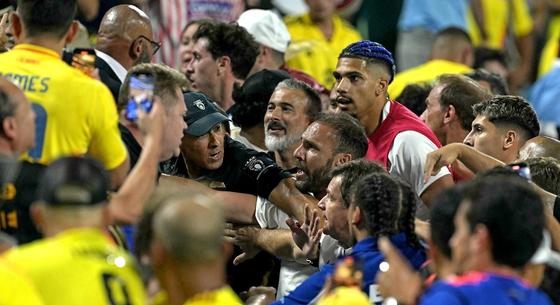 Vizsgálat indult az uruguayi focisták és kolumbiai szurkolók Copa America-elődöntő utáni verekedése miatt
