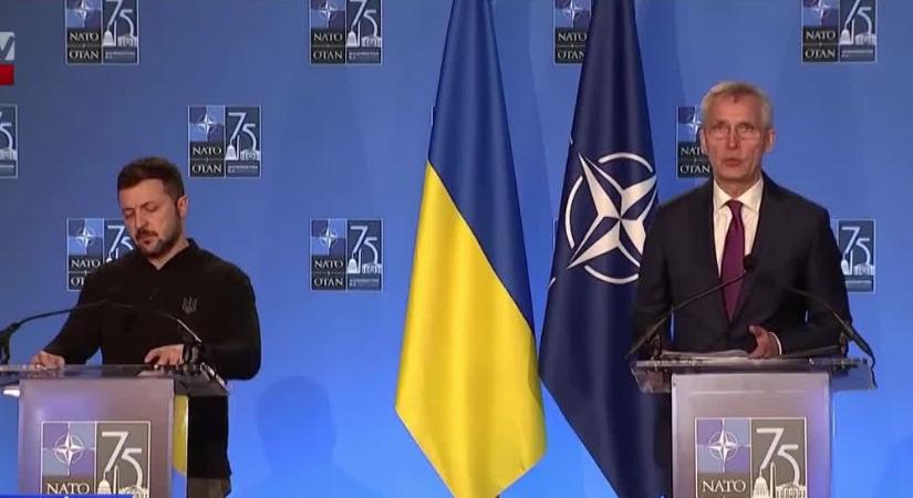 Az ukrán elnök elfogadta, hogy Ukrajna NATO-tagsága nem jön létre, amíg annak területén háború zajlik  videó