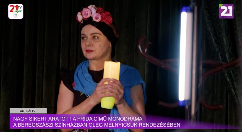 Aktuális (2024.07.12) 03 Nagy sikert aratott a Frida című monodráma a beregszászi színházban (videó)