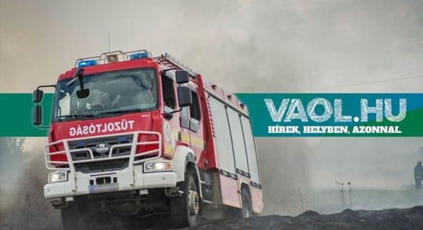 Tarlótűz Zalában - Körmendi tűzoltók is oltják a lángokat a 76-os főút közelében