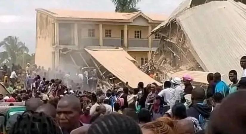 Nigériában összeomlott egy iskolaépület, több diák meghalt