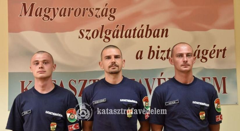 Több újonc is érkezett a nógrádi katasztrófavédelemhez