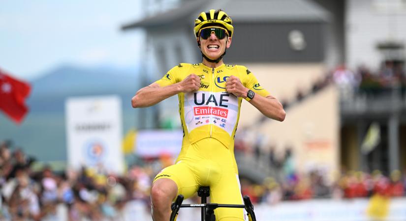 Tadej Pogacar nyerte a szombati királyetapot, tovább növelte előnyét a Tour de France-on