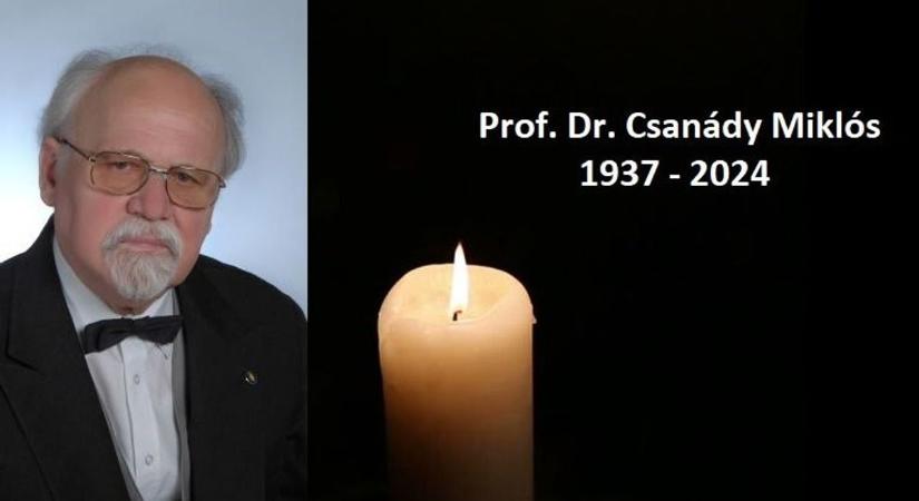 Elhunyt dr. Csanády Miklós belgyógyász, kardiológus professzor