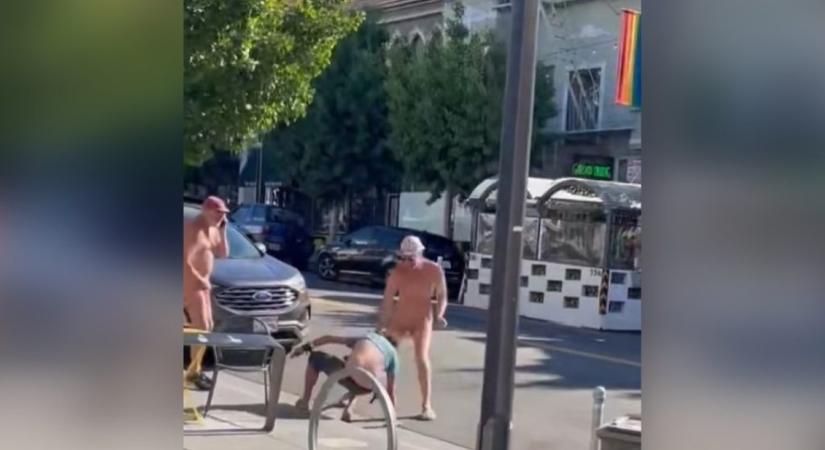 Meztelen férfiak mentettek meg egy turistát a rablóktól San Franciscoban – videó