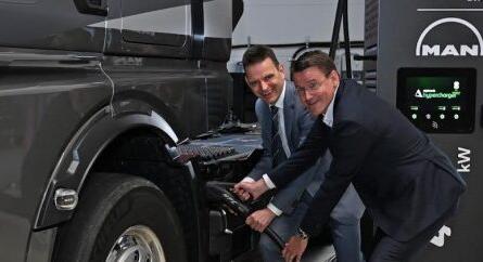 A nemzetközi E.ON Csoport és a MAN a teherautók számára alkalmas töltőhálózatot épít Európában