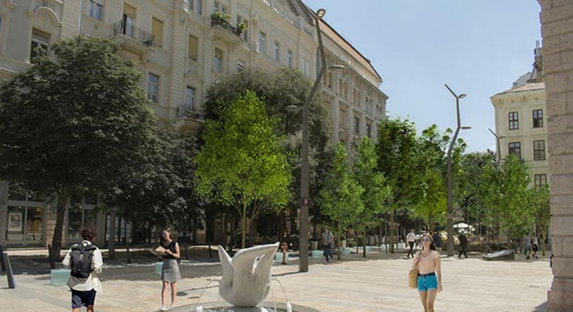 Zöldbe borul az Egyetem tér, az V. kerület folytatja a fásítást – íme a látványtervek