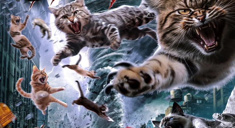 Erősítsétek meg a lelketeket: Megérkezett a Catnado első előzetese, melyben egy hatalmas macskatornádó (!) pusztít el mindent, ami az útjába kerül
