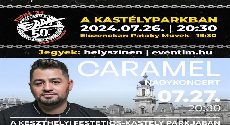 Edda Művek és Caramel koncert a legendás Kastélyparkban