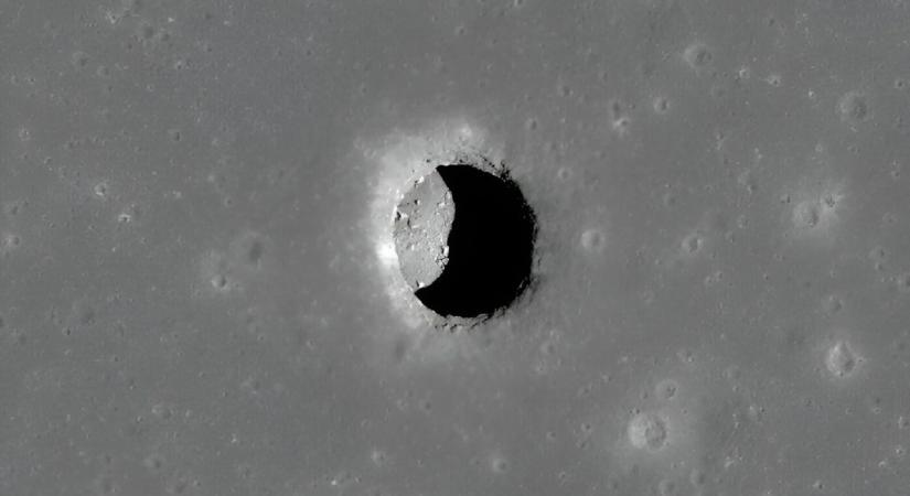 Föld alatti barlangot találtak a Holdon, ott épülhet meg a holdbázis