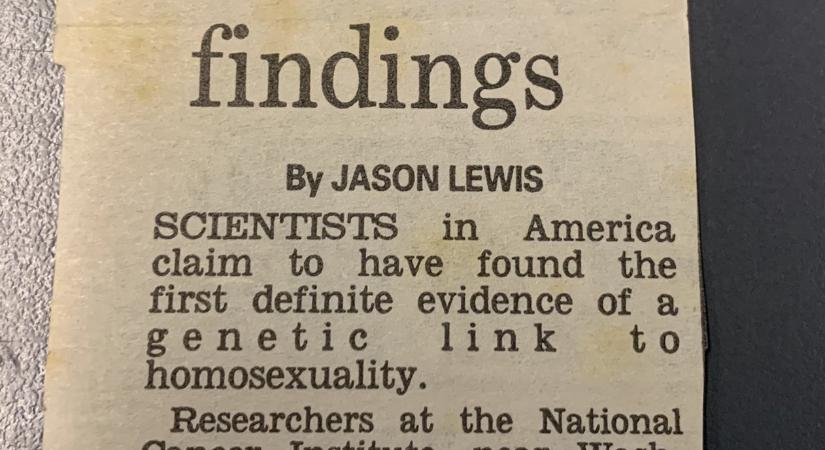 1993. július 16.: A Daily Mail cikke a meleg génekről
