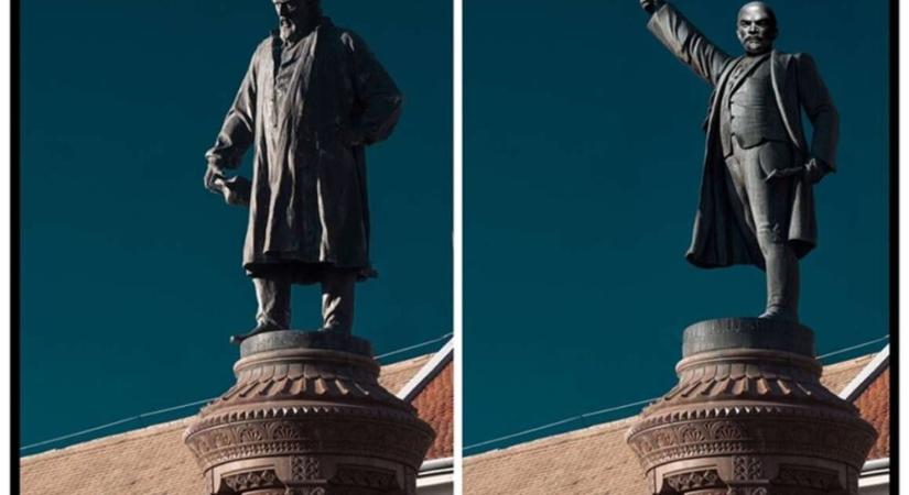 Ismeretlen tettesek az éj leple alatt Leninre cserélték a pécsi Zsolnay Vilmos szobrot – Orbániában az élet Cseri László szemüvegén keresztül