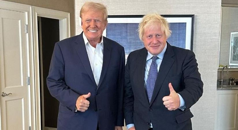 Boris Johnson találkozott a megsebzett Trumppal