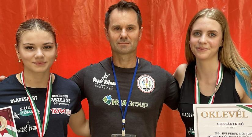 Junior magyar bajnok lett két debreceni súlyemelő