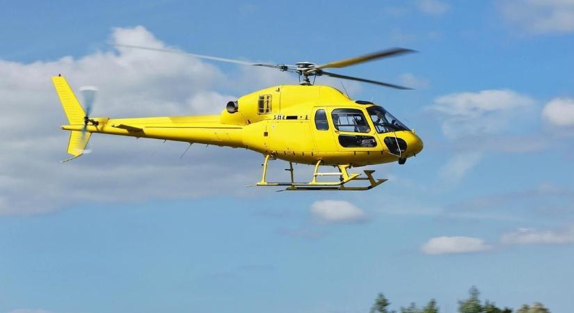 Kerékpároshoz riasztottak mentőhelikoptert Nyergesen